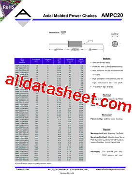 AMPC20-150K-RC Datasheet PDF - Allied Components International