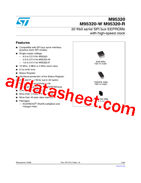 M95320-R Datasheet PDF - STMicroelectronics