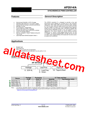 AP2014ASL-13 Datasheet PDF - Diodes Incorporated