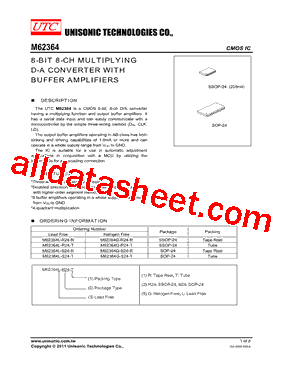 M62364L-R24-R Datasheet PDF - Unisonic Technologies