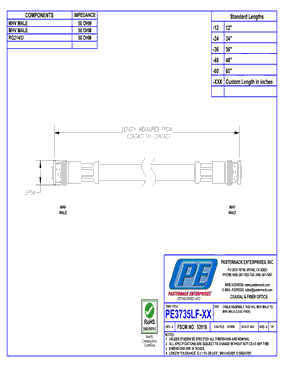 PE3735LF Datasheet PDF - Pasternack Enterprises, Inc.
