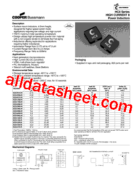 HC8-R75-R Datasheet PDF - Cooper Bussmann, Inc.