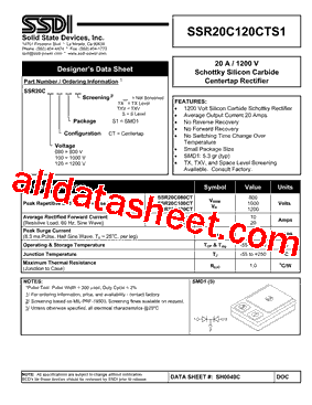 SH0049C Datasheet PDF - Solid States Devices, Inc