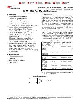 LM393DRE4 Datasheet PDF - Texas Instruments