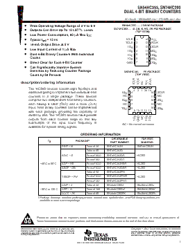 SN74HC393D Datasheet PDF - Texas Instruments
