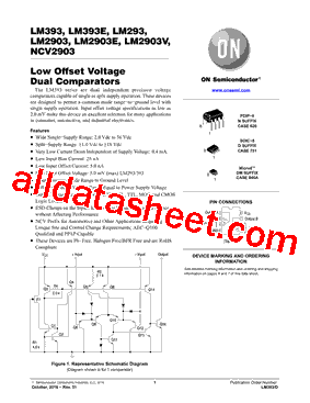 LM393DG Datasheet PDF - ON Semiconductor