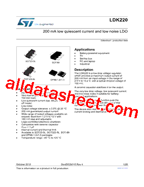 LDK220M-R Datasheet PDF - STMicroelectronics