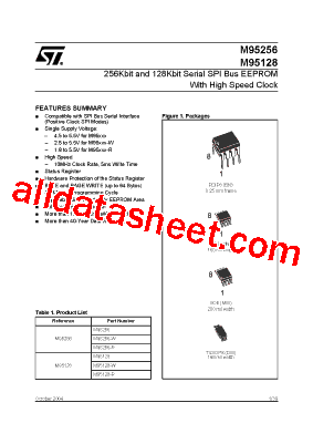 M95128-RBN3P Datasheet PDF - STMicroelectronics